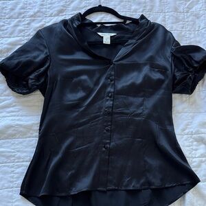 White House Black Market Satin Blouse